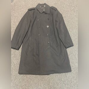 Karl Lagerfeld Wool Double Breasted Black  Overcoat size XXL